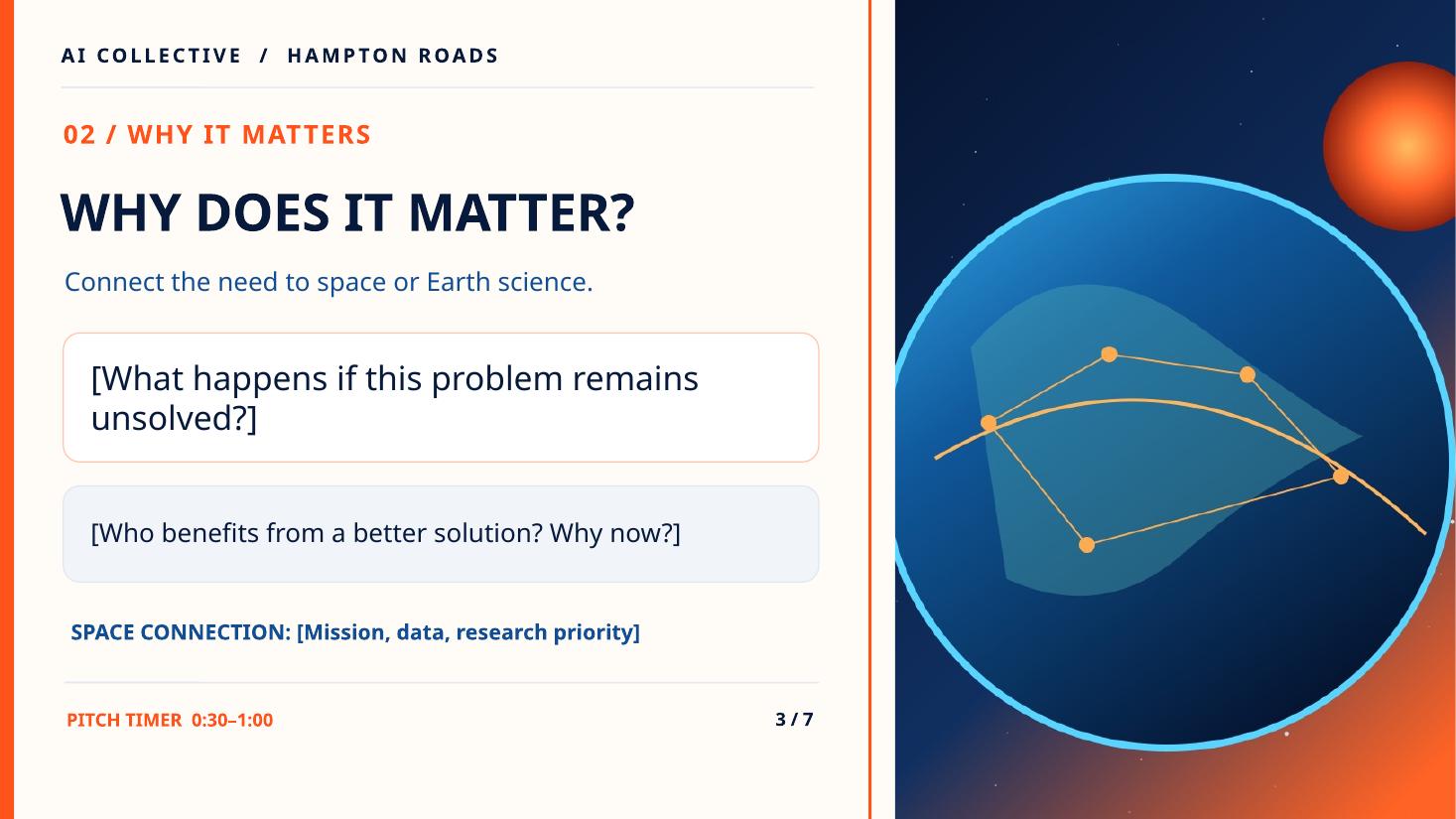 Template slide 3: why it matters